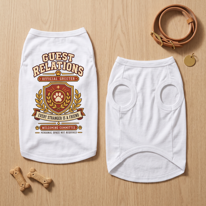 Guest Relations Official Greeter Pet Tank